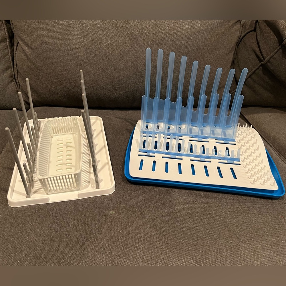 Dr Brown baby bottle folding drying rack and and extra baby drying rack